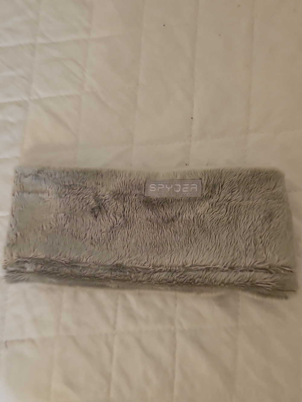 Spyder Women's Faux Fur Headband in Light Gray